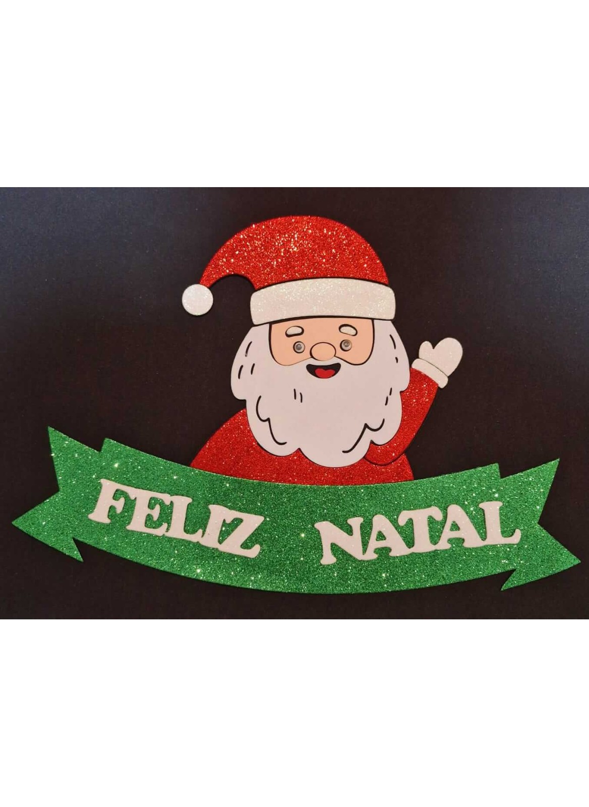 Painel EVA Papai Noel Feliz Natal 