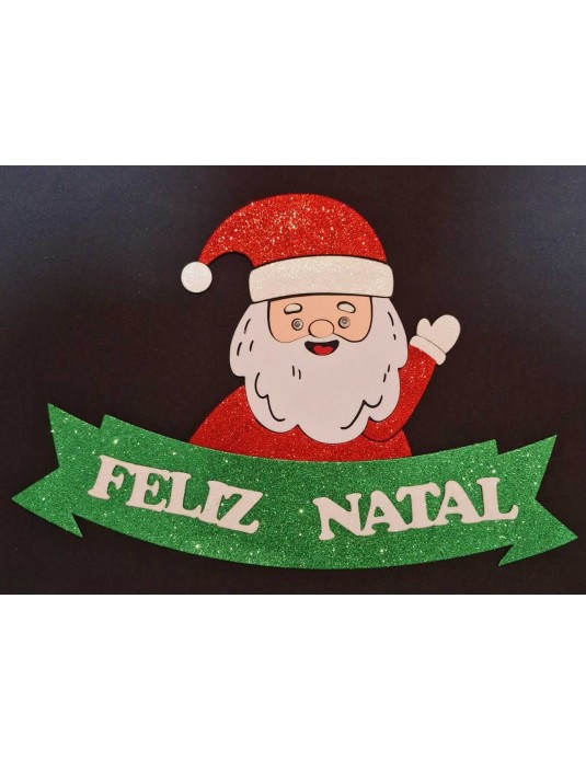 Painel EVA Papai Noel Feliz Natal 